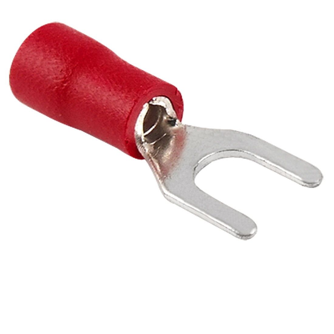 RED FULLY INSULATED ELECTRICAL FORK CRIMP CONNECTORS Varied Sizes Male Terminal 