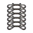 thumbnail image 1 of Advancent 6 piezas de broches de perno reutilizables desmontables de alta resistencia gancho de cierre de doble cabeza cuerda para interiores y exteriores Artesanía Negro Advancent HA011195-03, 1 of 6