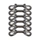 thumbnail image 1 of Advancent 6 piezas de broches de perno reutilizables desmontables de alta resistencia gancho de cierre de doble cabeza cuerda para interiores y exteriores Artesanía Negro Advancent HA011195-03, 1 of 6