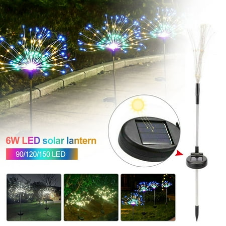 

OBOSOE 2PCS 150LED Solar Energy Led Dandelion Light Wedding Party