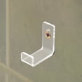 thumbnail image 4 of 12Pcs Acrylic Vinyl Record Wall Mount Shelf Clear Album Record Holder Rack, 4 of 5