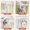 thumbnail image 2 of Purse Hook For Desk, Bag Hook & Bag Holder For Table, Portable Purse Hanger Holder, Travel Luggage Hook, Purse Accessories, 2 of 3