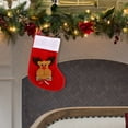 thumbnail image 1 of Large Festive Holiday Stocking Classic Santa Design for Seasonal Decorations and Storage, 1 of 5