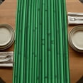 thumbnail image 5 of Table Runners 72 Inches Long Dress Scarves, Retro Green Farmhouse Kitchen/Dining Table Runner, Coffee Tablerunners, Vintage Rustic Plants Trees Lines Pattern 16x72 Inch, 5 of 9