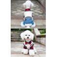 thumbnail image 5 of Dog Clothes Plaid Dog Shirt Dog Outfit Overalls Jeans Jumpsuit with Warm Sweater Vest Two-Piece Cool Puppy Clothes for Small Dogs Boy (L), 5 of 5