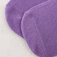 thumbnail image 5 of QLEICOM Socks for Men,Kids Non-Slip Socks with Bottoms Breathable for Toddlers and Infants Solid Color Ankle Socks Fashion for Indoor Yoga Play Purple, 5 of 6