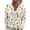 Khaki, variant on Women's Fashion Christmas Printed Long Sleeve Knitted Cardigan Button Down Jacket, Holiday Themed Cozy Outerwear for Festive Seasons and Gatherings,Army Green L