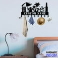 thumbnail image 2 of Handmadetneonsign Poolside Bar Coat Rack Wall Hanger, Beach Metal Wall Hooks,Poolside Beach Keys Holder Home Decor 75210, 2 of 5