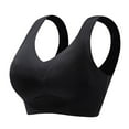 thumbnail image 4 of Lace Bra for Women,Comfortable Bra Transparent Shoulder Strap Cordless Backless Spongeless Convertible Straps,Bras for Women,Z02 Black,XL, 4 of 4
