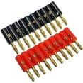 thumbnail image 5 of Conectores de cable difusor de audio, 20 buc, plástico/metal, rosa/negro, 5 of 5