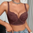 thumbnail image 2 of Asxite Bras for Women Plus Size Lace Back Hook Underwire Push Up Daily Loose and Breathable, 2 of 5