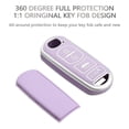 thumbnail image 6 of TPU Key Fob Cover for Mazda - Full Protection,Smart Keyless Car Key Holder,Purple Sliver, 6 of 6