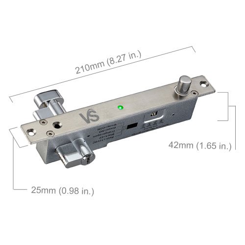 Visionis Vis Dp103wcy Fse Led Electric Drop Bolt Lock With Key Visionis Vis Dp103wcy Fse Led Electric Drop Bolt Lock With Key Cylinder 2 200lbs And Time Delay Fail Secure Normally Open Dead