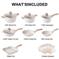thumbnail image 2 of Caannasweis Nonstick Cookware Set, 22-Piece Aluminum Pots and Pans for Kitchen Utensils, 2 of 7