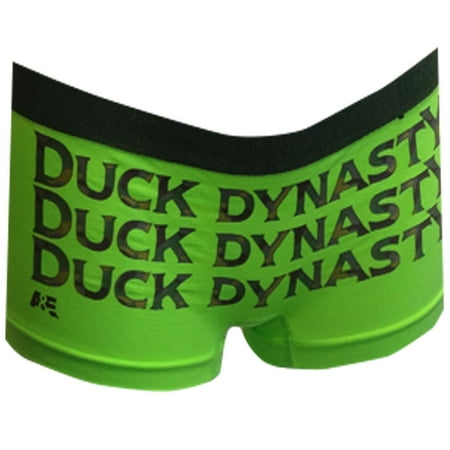 MJC Womens Duck Dynasty Logo Green Seamless Boyshort Panty (Small)