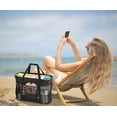 thumbnail image 6 of Kabaqoo Mesh Beach Bag, Waterproof Sandproof Mesh Tote Bags for Picnic Travel Pool, Black, 6 of 8