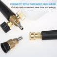 thumbnail image 4 of 1/4'' Pressure Washer Quick Connector Coupler Set Brass High Pressure Washer Fitting Adapter High Pressure Washer Couplers for High Pressure Water Gun, 4 of 5