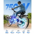 thumbnail image 4 of QNUT Full Aluminum Electric Bike for Adults & Teens, Peak 750W, Upgraded Adjustable Handlebars, 21-Speed Commuter E-Bike with Dual Disc Brakes, 40-Mile Range, for mountain & Commuter (Blaze Core), 4 of 9