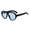 Black Blue, variant on Retro Aviator Sunglasses UV400 Protection Unisex PC Frame Fashion Shades