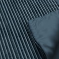 thumbnail image 6 of Mainstays Kids Dark Blue Solid Plush Ribbed Corduroy Comforter Set, Full/Queen, 3 Pieces, 6 of 6