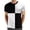 White, variant on Mens T-Shirts for Valentines Day Packs Colors V Neck Black Men Casual Short Sleeve T-Shirts for Men Pure Color O Neck Splicing Top for Everyday Wear Fashionable and Comfortable for All Occasions