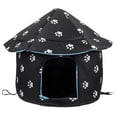 thumbnail image 1 of KAKOWELY Casa de invierno cálida para gatos y perros, cómoda cama para dormir, casa de felpa, jaula para mascotas, caseta para perros, 1 of 5