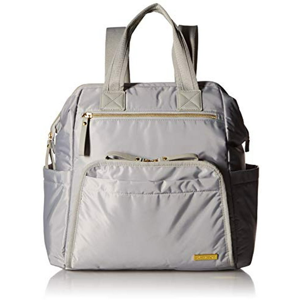 Skip Hop Mainframe Wide Open Diaper Backpack, Cement