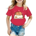 thumbnail image 1 of Huanglei Été Garçons Filles Col Rond Imprimé Animal Dessin Animé T-Shirt Décontracté Manches Courtes Tee Tops, 1 of 4