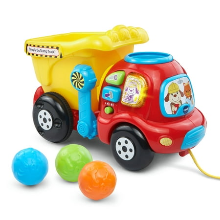 VTech Drop & Go Dump Truck With Colorful Rocks and Hinged (Best Toys For 18 24 Month Old Boy)