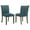 Teal Blue, Brown, variant on Cantley Upholstered Dining Side Chair Teal Blue (Set of 2)