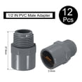 thumbnail image 2 of Uxcell 12Pcs Adaptador de Rosca Macho de 1/2" Conector de Tubo para Drenaje de Fregadero, Adaptadores para Conectar Tubos, Gris, 2 of 6