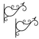 thumbnail image 1 of Injueey Paquete de 2 soportes de cesta colgante de metal montaje en pared jardín césped Patio cubierta planta flor percha linterna luz Jardín y Patio Zwierzę Injueey HA063169-01, 1 of 6