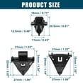 thumbnail image 3 of Unique Bargains Fender Liner Clips Replacement Fit for Toyota FJ No.61118-35010 Black 8Pcs, 3 of 6