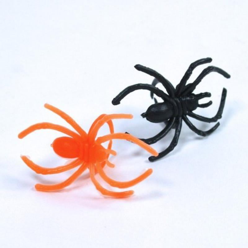 Creepy Halloween Spider Ring Party Favour, Plastic, 1