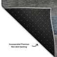 thumbnail image 5 of Addison Rugs Mayfield Premium Machine Washable Transitional Waves Denim Rectangle Rug, 3' x 5', 5 of 7