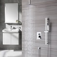 thumbnail image 2 of Boyel Living 10 inches Rain Shower System Ceiling Mount Dual Shower Heads with Adjustable Handheld Shower Chrome, 2 of 10