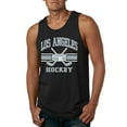 thumbnail image 1 of Wild Bobby City of Los Angeles Hockey Fantasy Fan Sports Men's Tank Top, Black, Small, 1 of 5