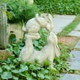 thumbnail image 5 of Garden Statues Kissing Bunny Sulpture - Garden Décor Rabbit Collectible Figurines Yard Decorations Outdoor 11.8" L x 4.8" W x 14.6" H, 5 of 15