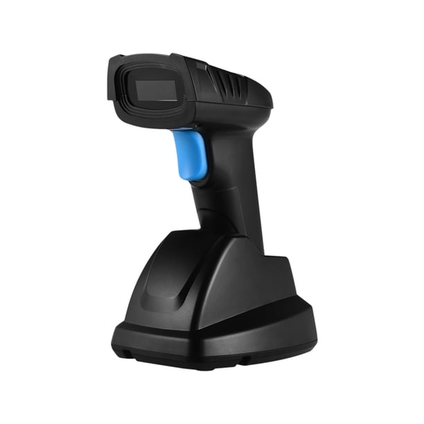 Lector de código de barras inalámbrico Handheld 1D Lector de código de barras con receptor de base U TOMSHOO 1D