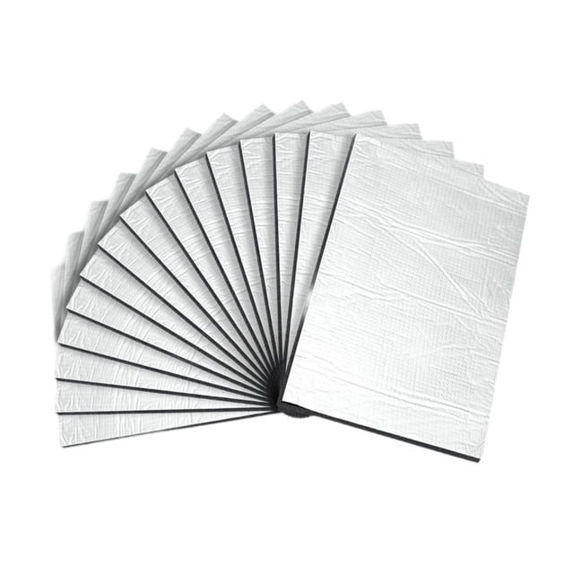 Zorion 15 Pcs Tapis Insonorisant pour Capot Moteur Intérieur et Extérieur 10mm