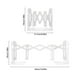 thumbnail image 3 of Atril retráctil para libros | Sujetalibros de plástico ajustable con clips y topes | Organizador de escritorio para estudiantes que ahorra espacio | Expositor de libros blanco portátil y duradero, 3 of 6