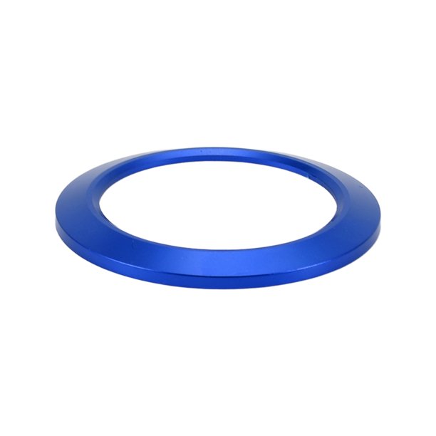 Unique Bargains 1 Pc Anillo de cubierta del interruptor de botón de inicio y parada del motor para Ford F-150 2016-2021 Decoración de anillo de arranque de llave de encendido Aleación de aluminio azul