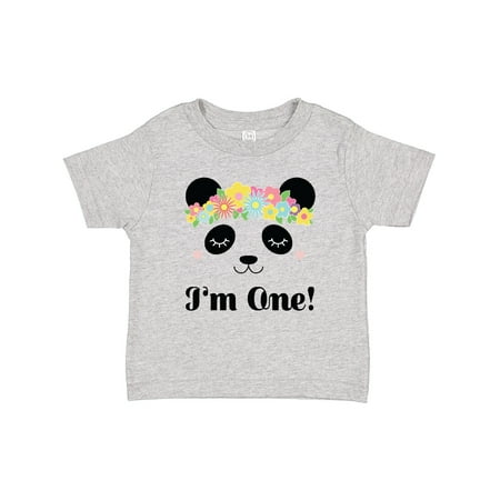 

Inktastic First Birthday Panda 1 Year Old Girl Gift Baby Girl T-Shirt