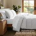 thumbnail image 3 of Bare Home Down Alternative Comforter Set - 3-Pieces - All Seasons - King, Cloud Gray, 3 of 9