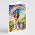 thumbnail image 5 of Beagle St Patrick's Day Greeting Cards Pack of 8 7 in x 5 in, 5 of 20