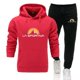 thumbnail image 1 of Nueva sudadera con capucha y pantalones deportivos negros de La Sportiva para hombre, conjunto deportivo informal de alta calidad para uso diario, ropa de otoño, 1 of 4
