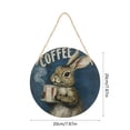 thumbnail image 3 of Adornos de Pascua, regalos de Pascua, adornos de madera de conejo de Pascua, ideales para puertas, paredes, ventanas y decoración del hogar., 3 of 6
