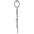 thumbnail image 2 of 14k White Gold Small Boy with Hat on Left Engravable Charm - 25mm, 2 of 6