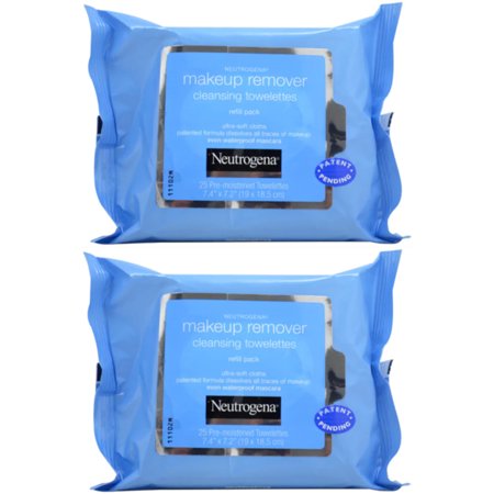 2 Pack - Neutrogena Makeup Remover Cleansing Towelettes, 25 Count Each