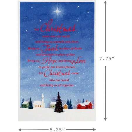 Hallmark Boxed Christmas Cards, Church Blessings (40 Cards and 40